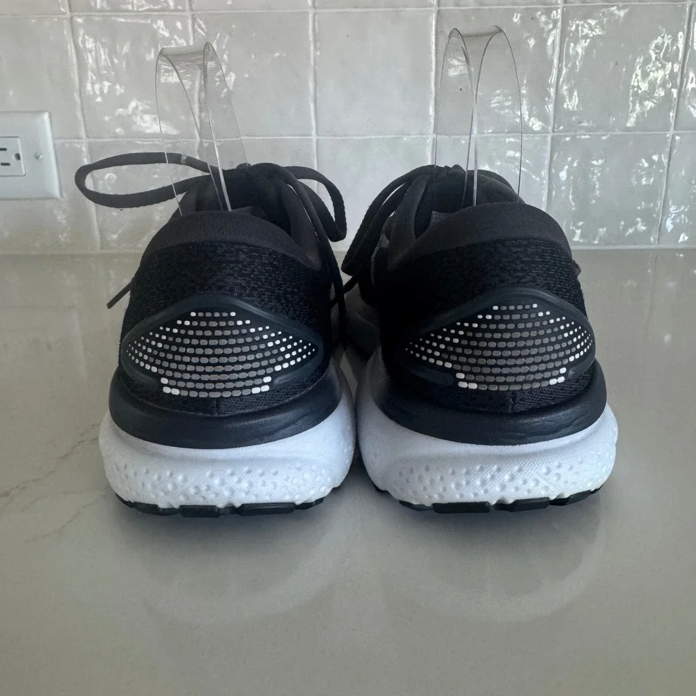 Brooks Ghost 16 Running Shoes Mens 7D Black White Neutral Cushioned Sneaker